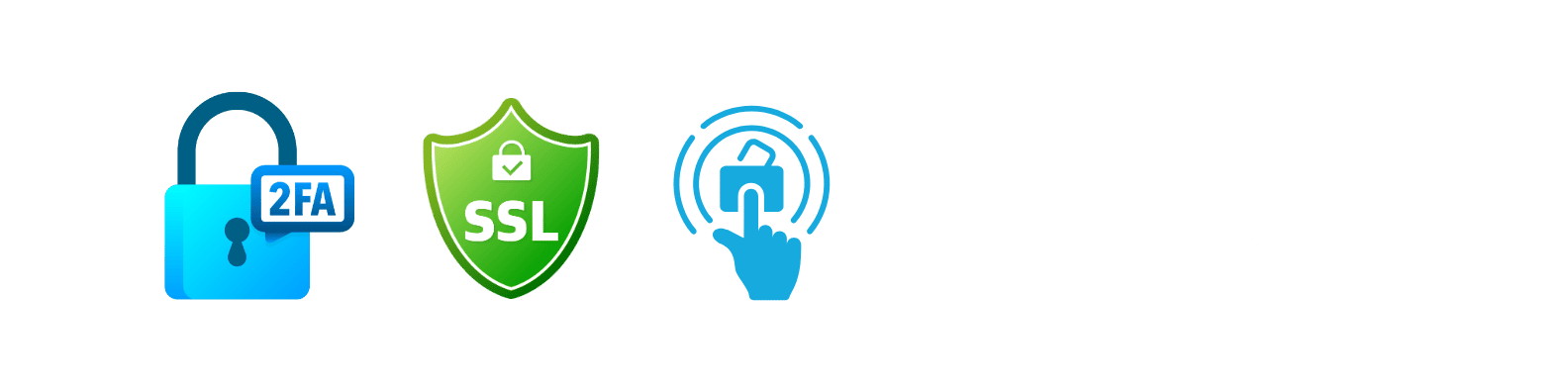 2FA, SSL, rollenbasierter Zugriff, GDPR, HIPAA 