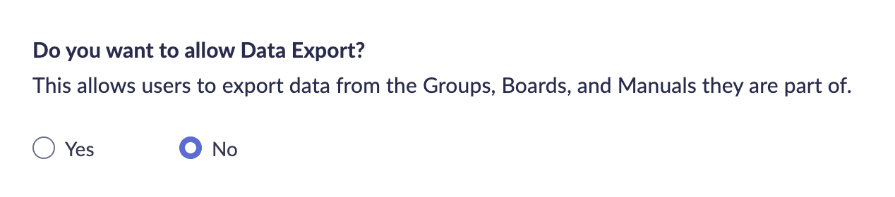 Datenexport in Zoho einschränken