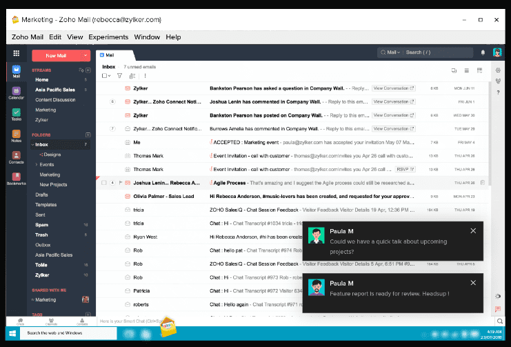 Wie kann man die Zoho Mail -App herunterladen?