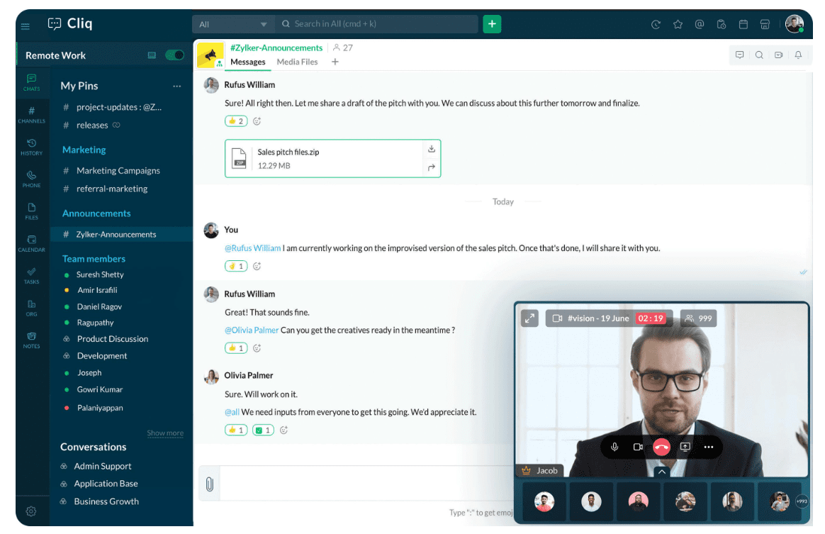 Wie kann man Zoho Cliq den PC herunterladen?
