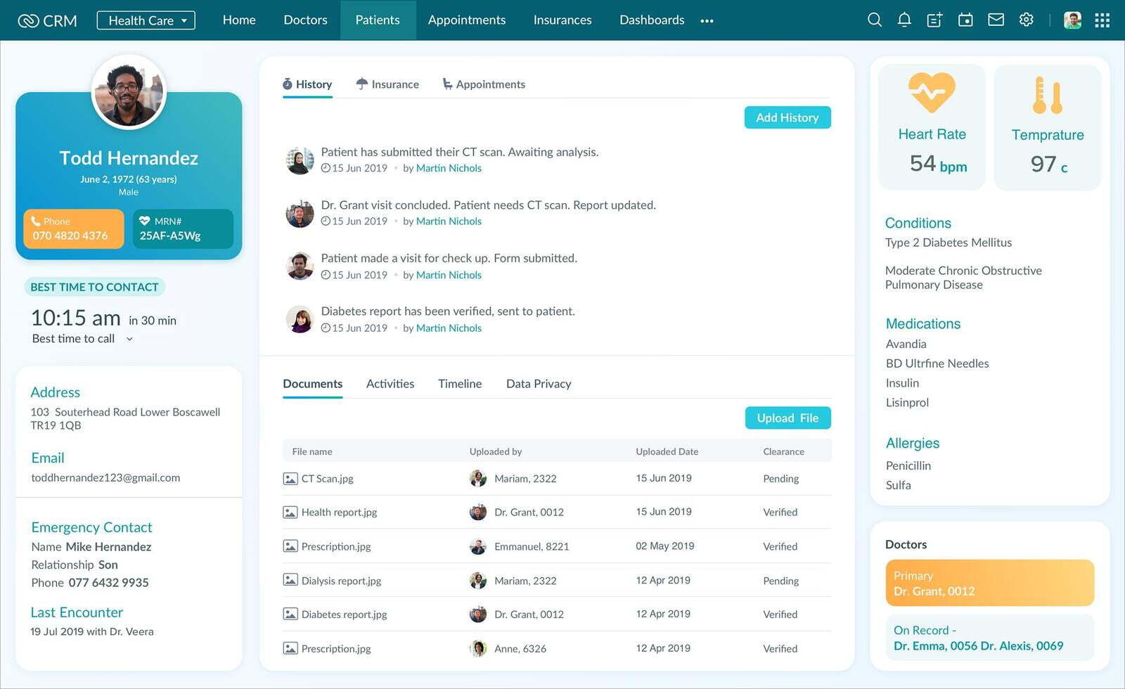 Das beste CRM das Gesundheitswesen